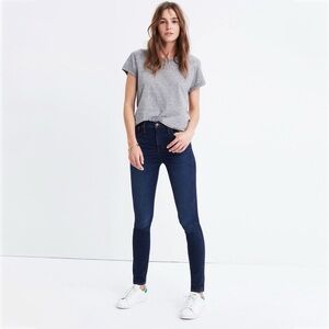 Madewell 10" High-Rise Skinny Jeans in Hayes Wash